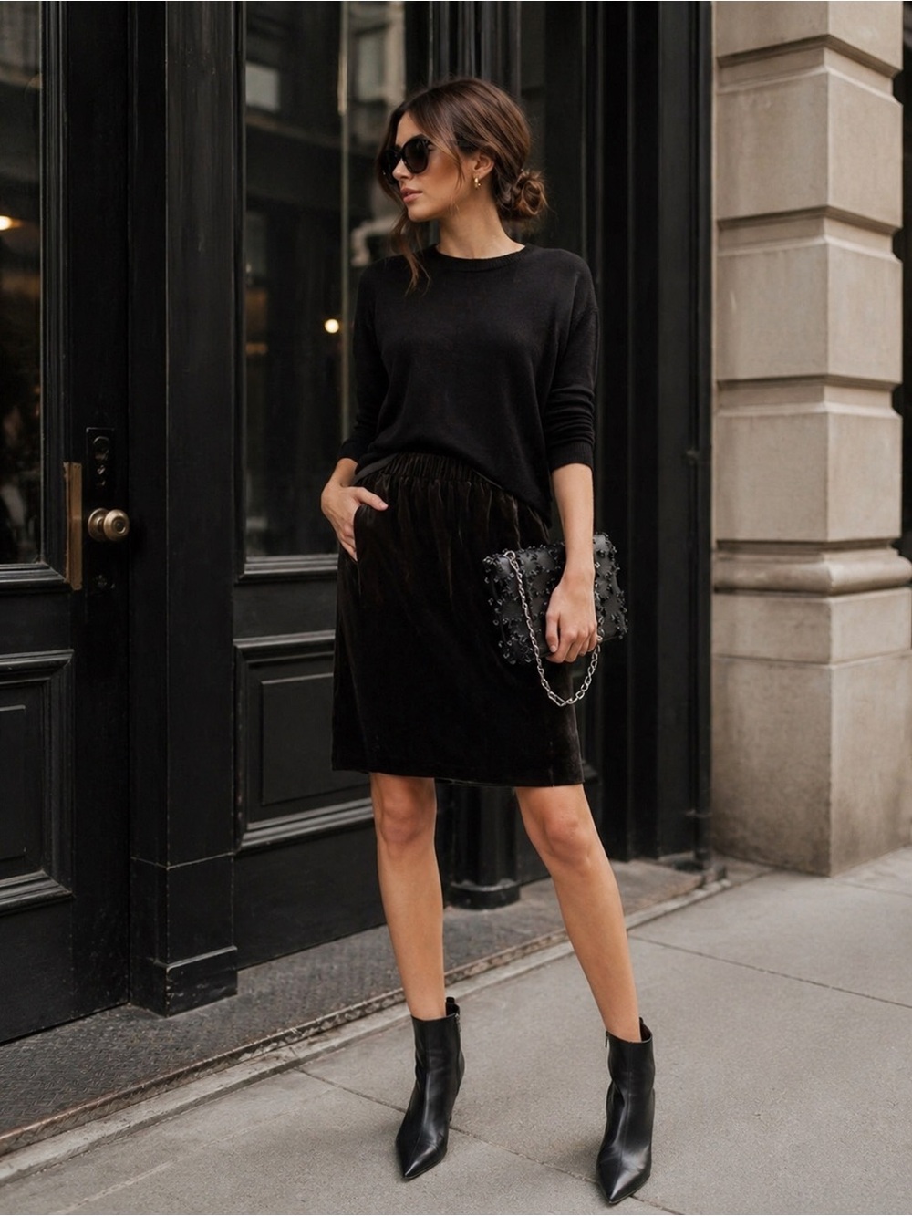 🖤✨ J.Crew Velvet Skirt – NWT Flirty Luxe Vibes! ✨🖤